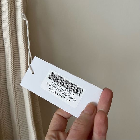 Reformation Ezra Cotton Knit Mini Dress in Gossamer - Picture 7 of 10